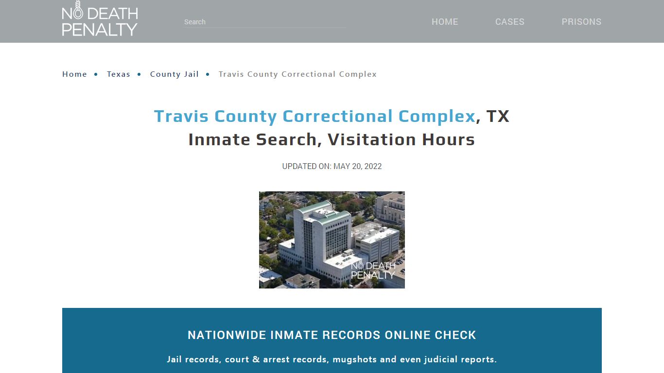 Travis County Correctional Complex, TX Inmate Search ...